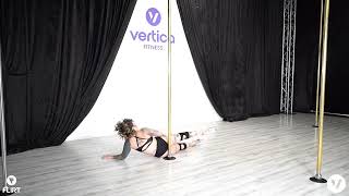 Vertica Flirt V-Ography Red By Chavelle. Choreo By Quynn. Back View.