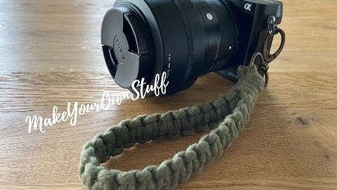Makramee Kameraband Handschlaufe Kameragurt Anleitung | Macrame Camera Strap Camera Belt Tutorial