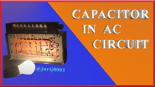 Capacitor in AC circuit. Electricalengineering