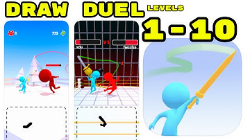 Draw Duel Game All Levels 1-10 Gameplay Walkthrough (iOS-Android)