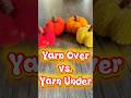 Yarn under vs. over crochet pumpkins! 🧶🎃✨