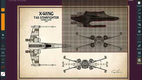 X-wing tutorial, reference triplanar in Nomad Sculpt