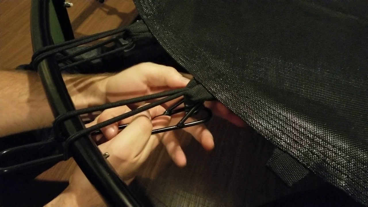 My 1st trampoline bungee cord assembly with tool YouTube