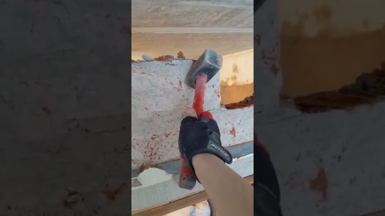 ДЕМОНТАЖ ПЕРЕГОРОДОК ИЗ КИРПИЧА БЕЗ ПЕРФОРАТОРА - YouTube