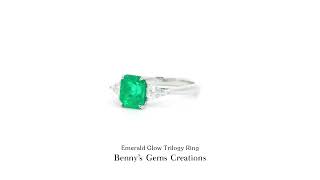Emerald Glow Trilogy Ring