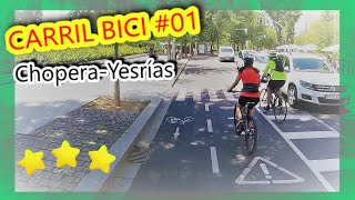 CARRIL BICI MADRID #01 - Chopera-Yeserías ⭐️ 2 km [CON COMENTARIOS]
