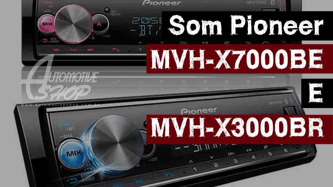 Aparelho De Som Radio Automotivo Pioneer MVH X7000BR E MVH X3000BR aparelho-de-som-radio-automotivo-pioneer-mvh-x7000br-e-mvh-x3000br