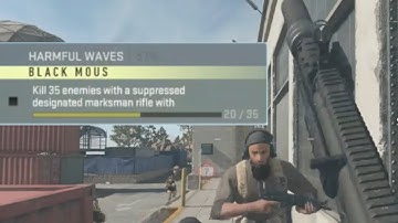 Kill 35 Enemies with a Suppressed Designated Marksman Rifle DMZ (Harmful Waves)