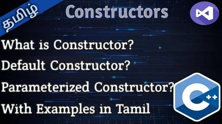 29. Constructor in  C++ in Tamil || Tamil Pro Techniques||