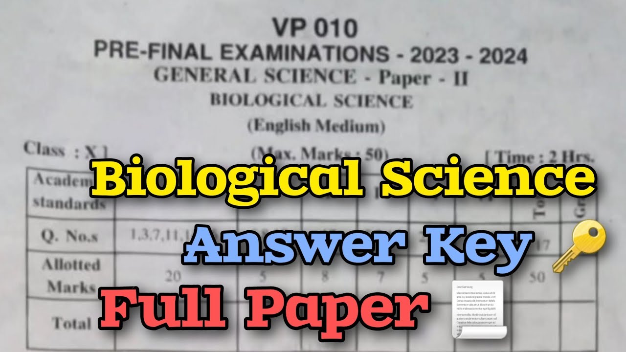 Scienceisreal Answer Key 10th Class 💯 Real BIOLOGICAL SCIENCE Full Answer Key 🔑 | BIOLOGICAL ...