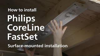 Installing Philps CoreLine FastSet, Wall-mounted