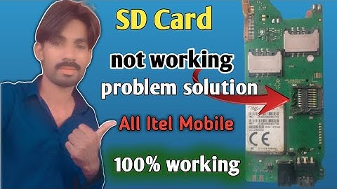 Itel All Mobile Sd Card Problem solution  keypad iTel mobile memory not working 100% solution