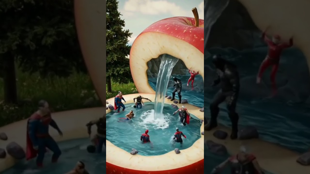 Super Hero Taking A Shower