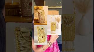 I turned cardboard into Golden Mobile Pouch ✨ #viralvideo #shortsvideo #diy #craftideas