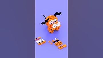 Brick animation character_ perlerbeads 🐕‍🦺