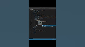 Square creation | HTML and CSS Tutorial using VSCode editor 2022 #shorts