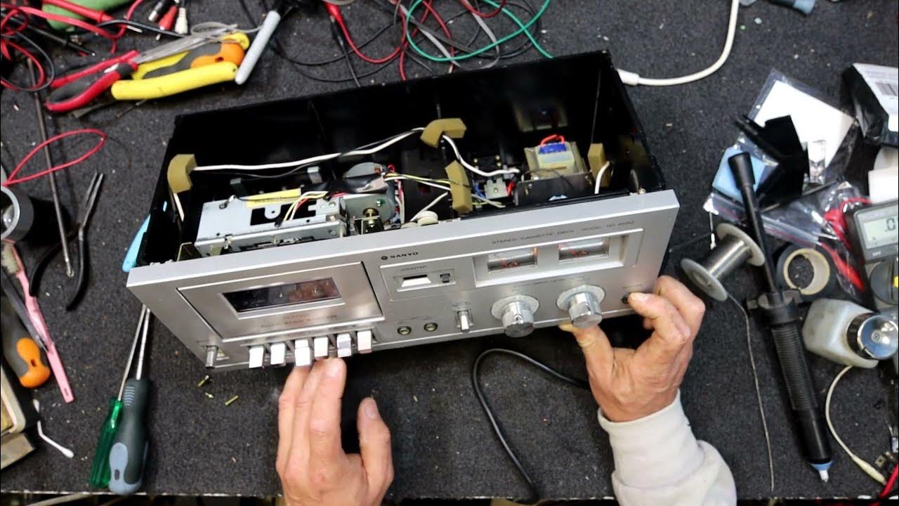 Sanyo Tape Deck RD4550 Repair. YouTube