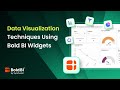 Data Visualization Techniques Using Bold BI Widgets | Bold BI