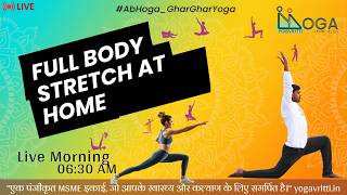 Live Yoga-Monday start your day with Reset body: Stretch detox yoga practice
