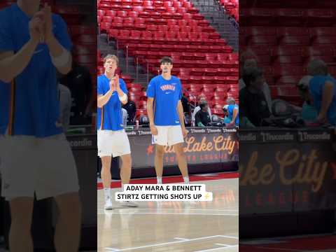 Thunder rookies getting ready before their first Summer League action ⚡️