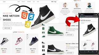 How to Createa Modern Shoes Website Like a Pro Using HTML, CSS, & JavaScript