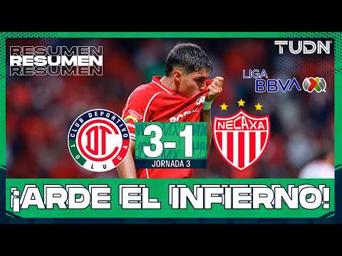 HIGHLIGHTS - Toluca vs Necaxa | Liga MX - Jornada 3 Apertura 2026 | TUDN