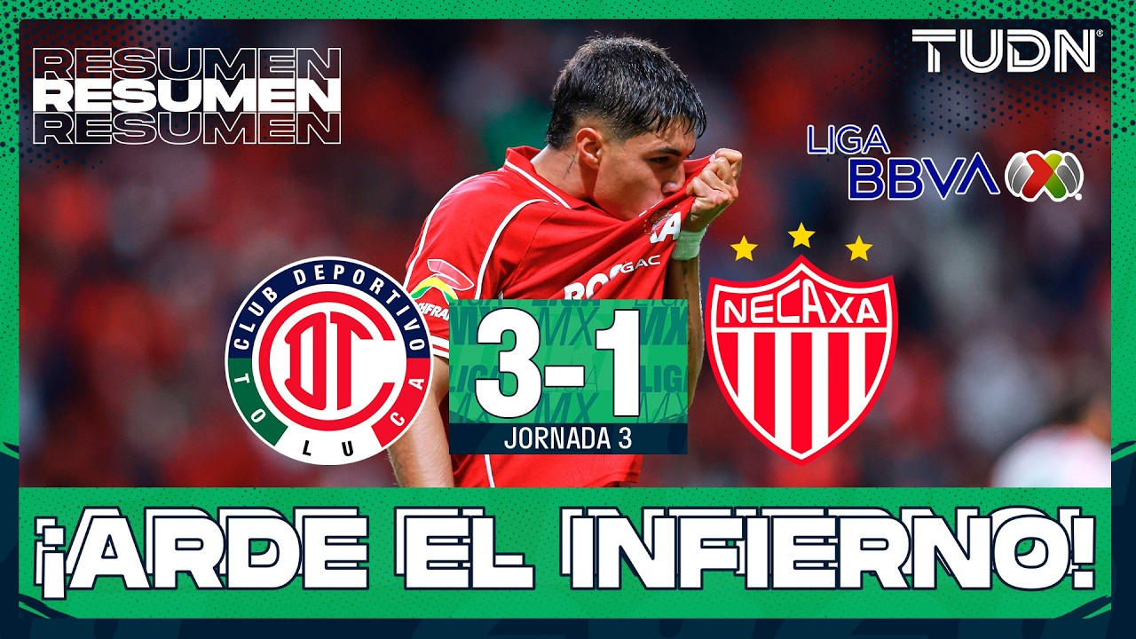 HIGHLIGHTS - Toluca vs Necaxa | Liga MX - Jornada 3 Apertura 2026 | TUDN
