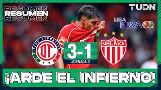HIGHLIGHTS - Toluca vs. Necaxa | Liga MX - 2026 Apertura Matchday 3 | TUDN