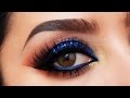 Electric blue smokey Eye Makeup Tutorial