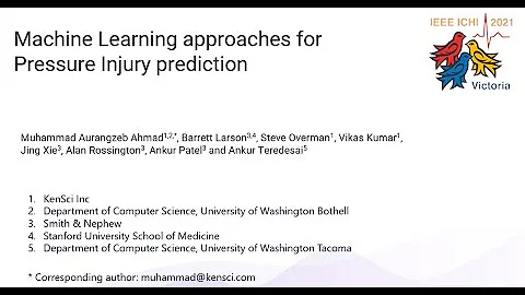 Machine Learning Approaches for Pressure Injury Prediction ICHI 2021