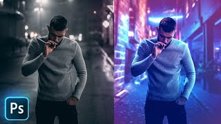 Transform Your Photos with CYBERPUNK Photoshop Effect Tutorial | Satisfied 