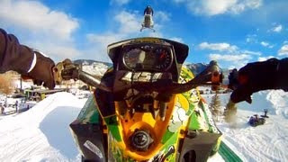 GoPro HD: Snowmobile X Games 15 - Slednecks Freestyle