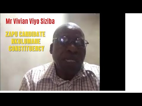 ZAPU Candidate Mr Vivian Siziba Says He Has The Right Experience