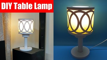 Table Lamp Making with Cardboard & Paper | DIY Table Lamp | How to Make Table Lamp | Cardboard Craft