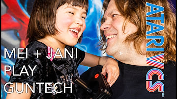 Guntech Co-op on Atari VCS by Mei and Jani (play testing on a dev kit!)