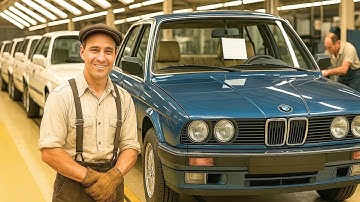 How The Classic BMW E30 Was Made In Their 80s Factory | Step By Step Process