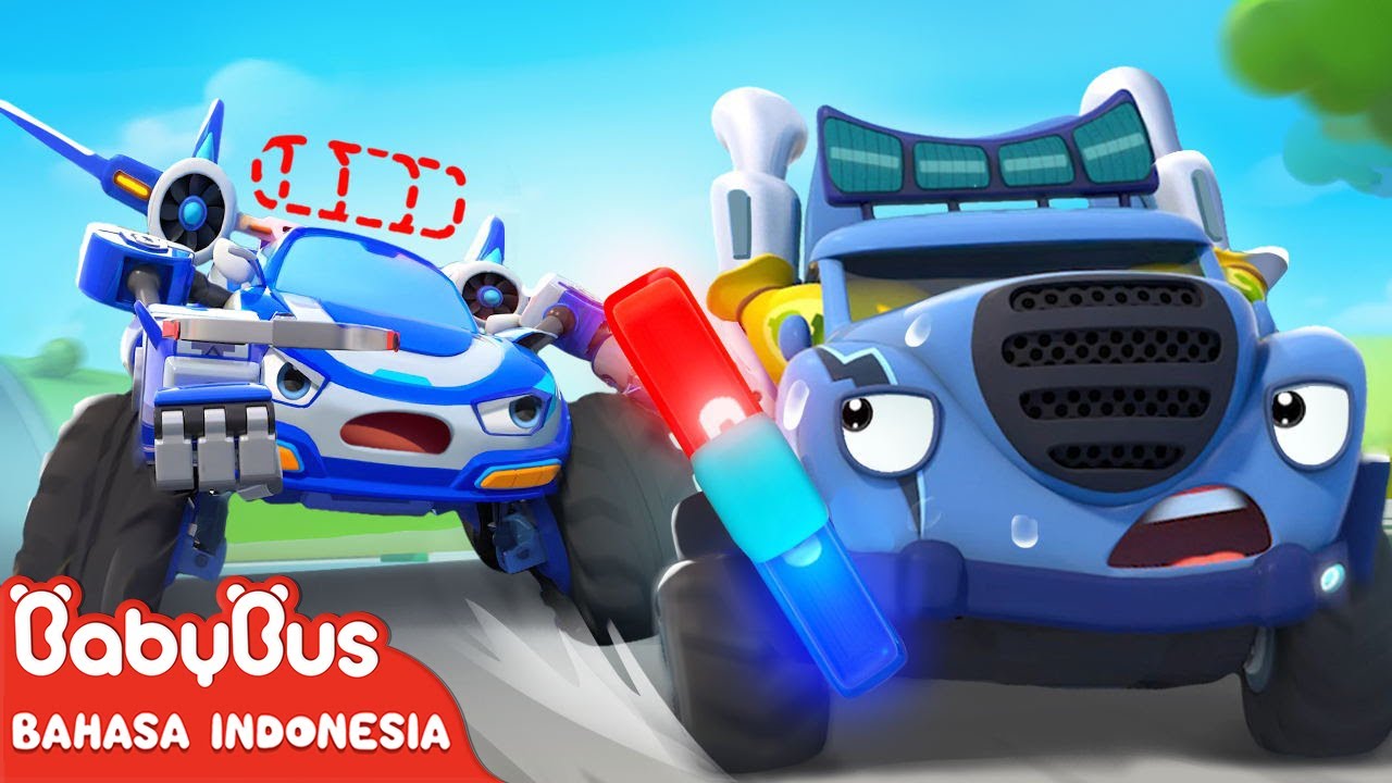 Dimana Sirene Mobil Polisi ? 🚓🚨| Kartun Mobil Polisi | Truk Monster | BabyBus Bahasa Indonesia