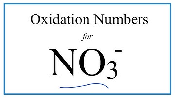 How to find the Oxidation Number for N in NO3-     (Nitrate ion)