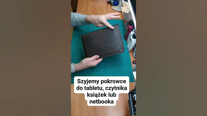 Skórzane Etui Aktówka Ręcznie Szyta Do Tabletu Lub czytnika Książek
