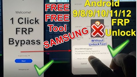 Samsung FRP Remove Android 10, 11, 12 With 1 Click Auto Enable ADB By TFT FREE Tool