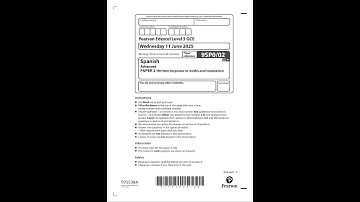 Merged 2025 Pearson EDEXCEL A Level Spanish Paper 2 And Mark Scheme 9sp0 02