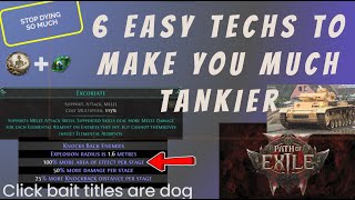 6 Techs to STOP DYING (no BS!) and get Tankier in Path of Exile 2