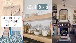 DECLUTTER &amp; ORGANISE WITH ME, 2024 Reset &amp; Never Fully Dressed Haul