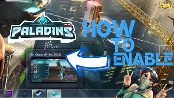How to enable DX11 and 64BIT? Paladins