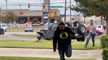 Video shows bystander chase down fleeing drunk driver who fatally struck Texas detective