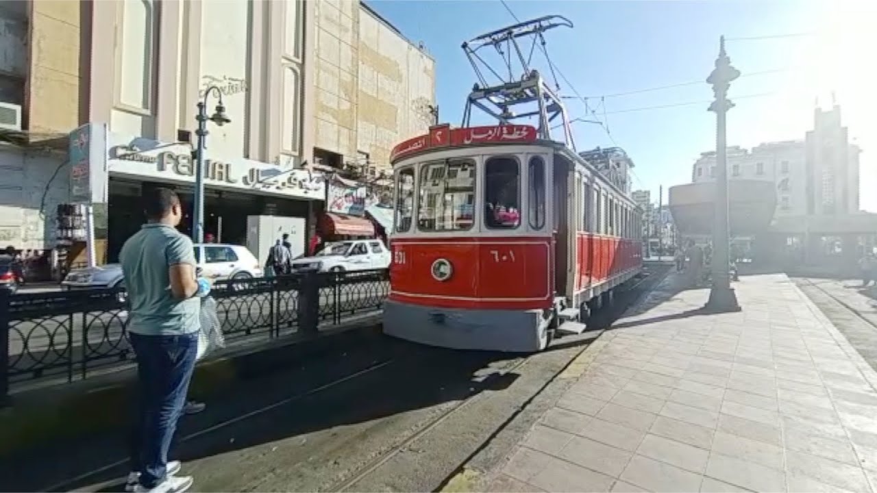 عربة ترام بلجيكية عمرها 89 سنة تعود للخدمة بالإسكندرية