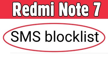 Xiaomi Redmi Note 7 | How To Block Incoming Messages SMS | Stop Messages | How To Block SMS