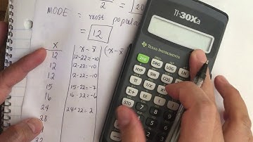 How to find the mean, median, mode, standard deviation and variance.