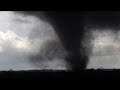 Extremely violent tornado throwing large debris into the air  lincoln ne