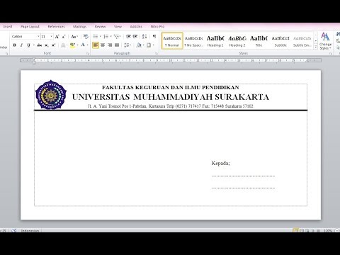 Cara Membuat Desain Amplop Undangan Di Ms Word 